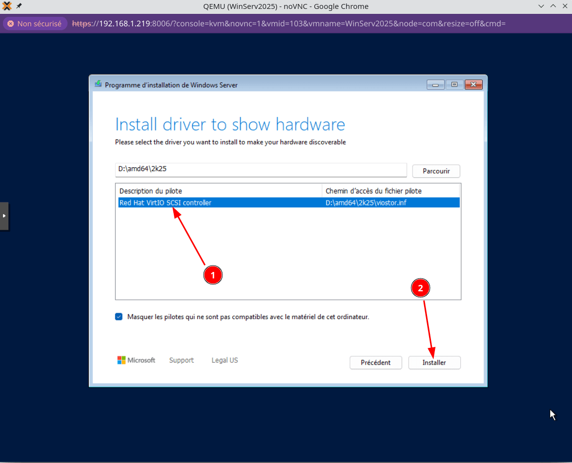 Install drivers