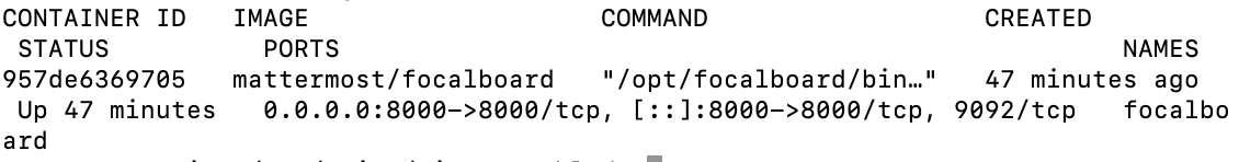 Docker focalboard