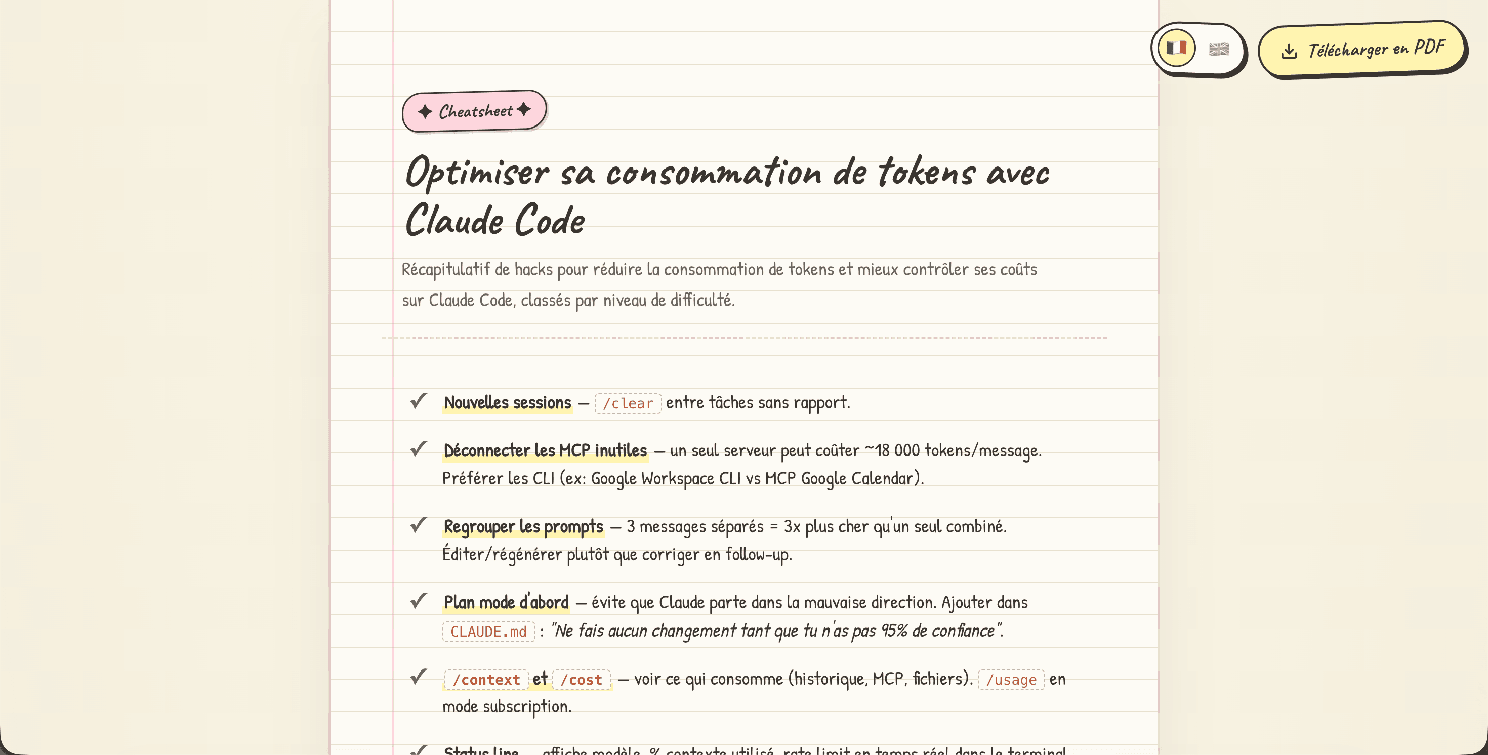 Claude code cheatsheet